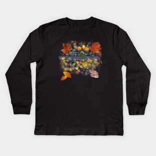 Autumn mood - Forest from above Kids Long Sleeve T-Shirt